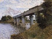 Claude Monet The Railway Bridge painting